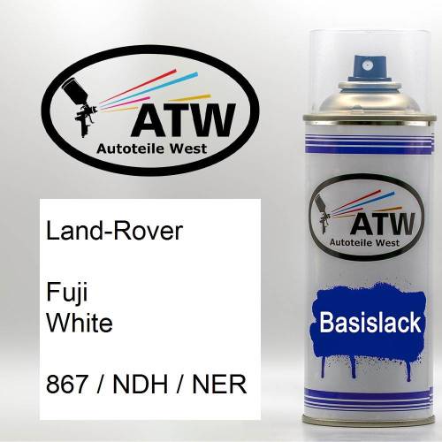 Land-Rover, Fuji White, 867 / NDH / NER: 400ml Sprühdose, von ATW Autoteile West.